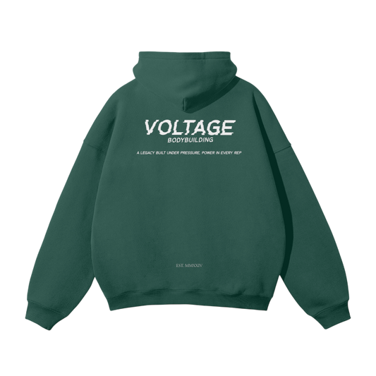 'LEGACY BUILT UNDER PRESSURE' HOODIE IN EDEN GREEN
