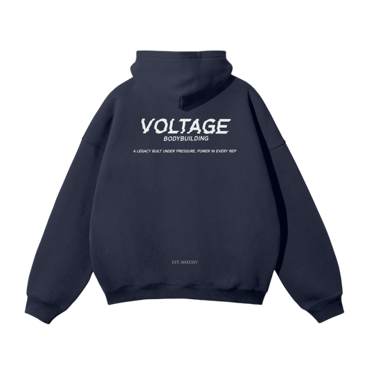 'LEGACY BUILT UNDER PRESSURE' HOODIE IN NAVY BLUE
