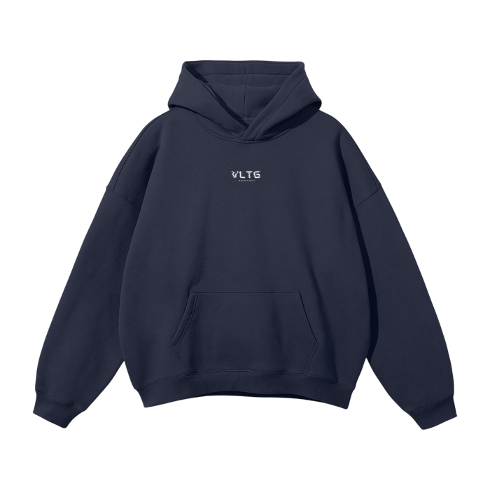 'LEGACY BUILT UNDER PRESSURE' HOODIE IN NAVY BLUE