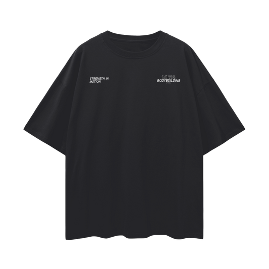 'STRENGTH IN MOTION' OVERSIZED TEE IN BLACK