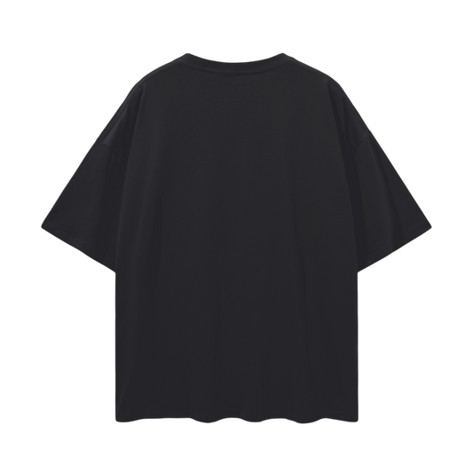 'STRENGTH IN MOTION' OVERSIZED TEE IN BLACK